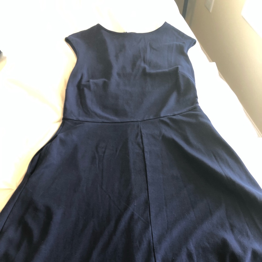 New York & Company Navy Midi Dress